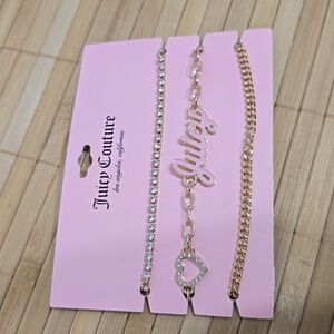 3 pc set Juicy Couture bracelets